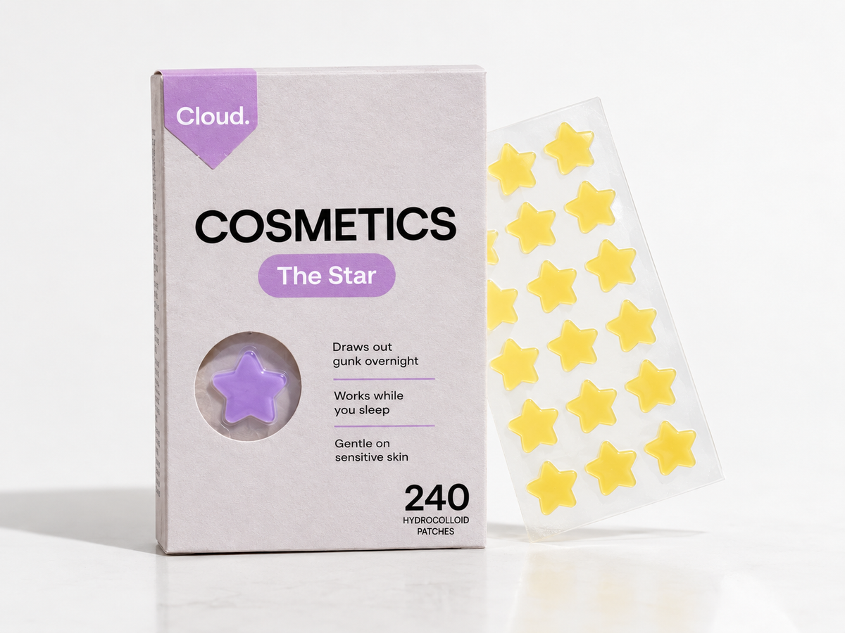 Cloudpatch Cosmetics Star Hydrocolloid Pimple Patches 240/720Ct