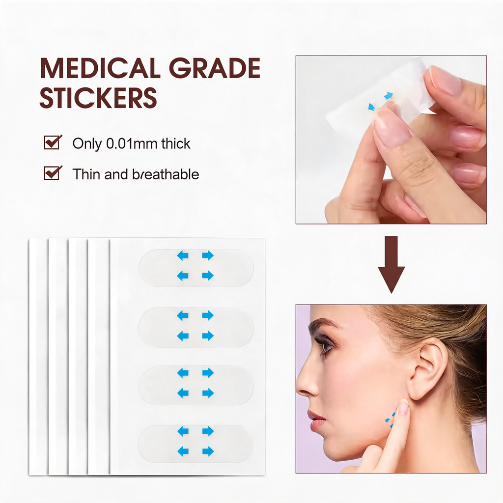 V-Shape Face Wrinkle Sagging Skin Adhesive Tape Lifting Face Stickers 40/120Ct